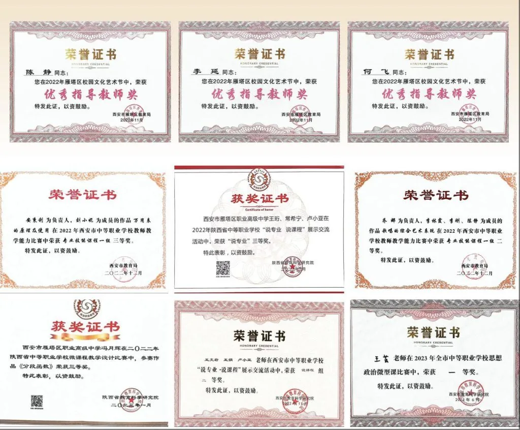 2025年西安市雁塔区职业高级中学招生简章相关图片
